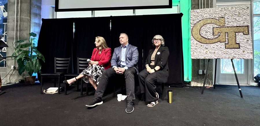 Panelists on stage at Atlanta AI Week 2026, Georgia Tech