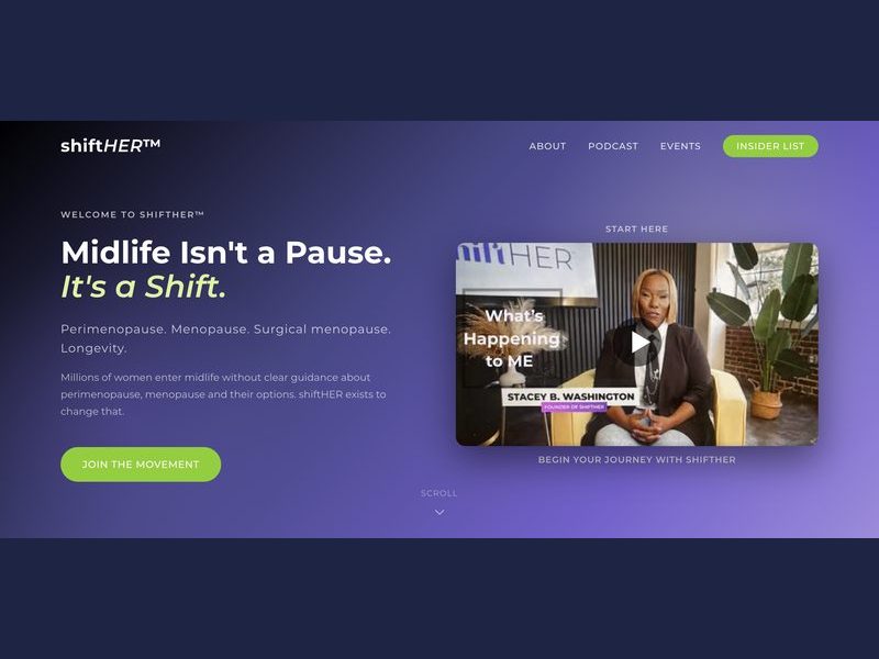 shiftHER website